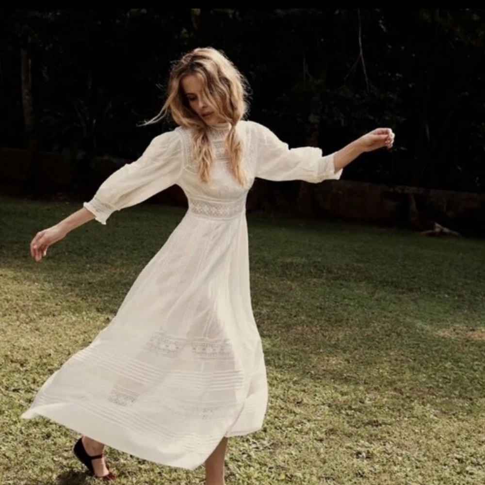 Doen Ivory Long Sleeve Dress